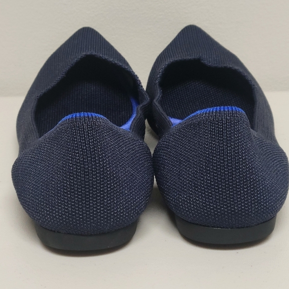 Rothy's The Point Navy Flats Size W8. - Picture 8 of 11